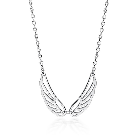Stříbrný náhrdelník křídla