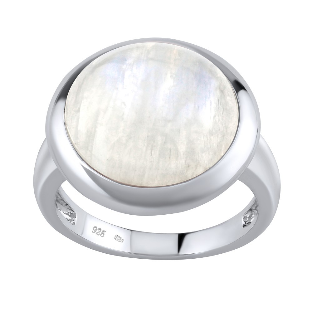 SILVEGO stříbrný prsten s přírodním Měsíčním kamenem JST11499MS