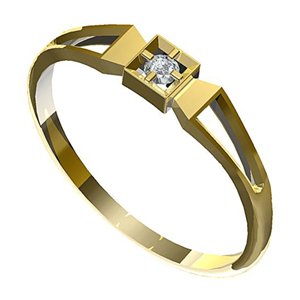 Hejral zásnubní prsten Leonka 006