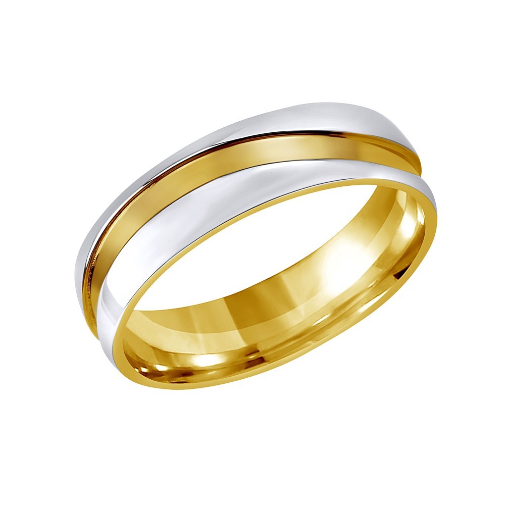 SILVEGO Snubní ocelový prsten pro ženy a muže MARIAGE RRC2050-M