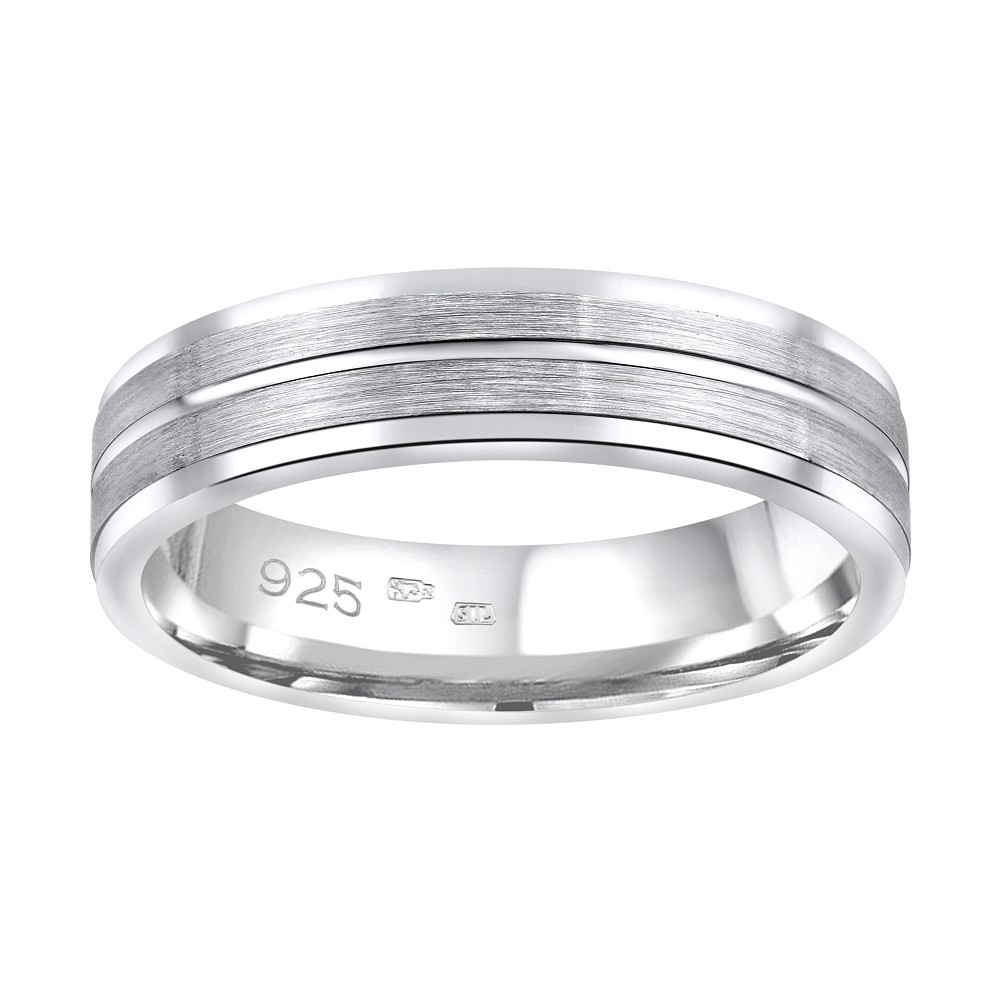 SILVEGO Snubní stříbrný prsten AVERY QRALP121M