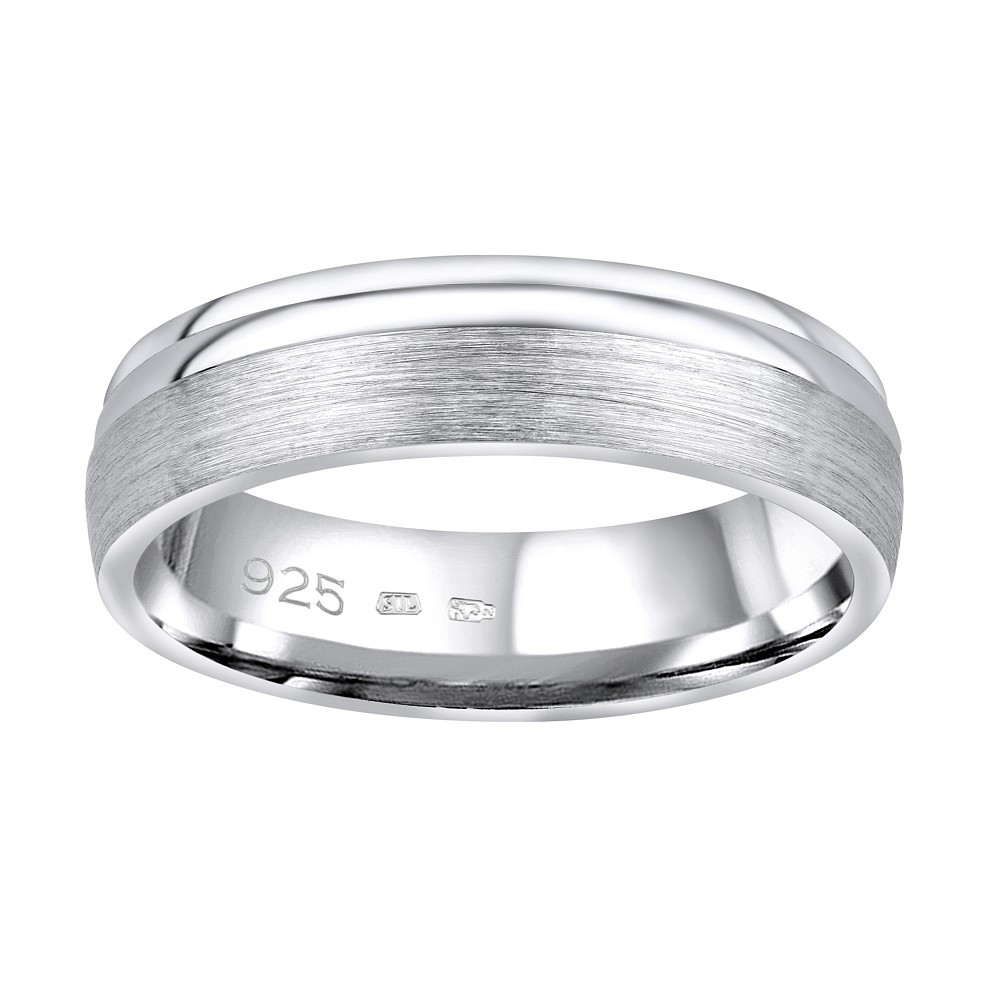 SILVEGO Snubní stříbrný prsten AMORA QRALP130M