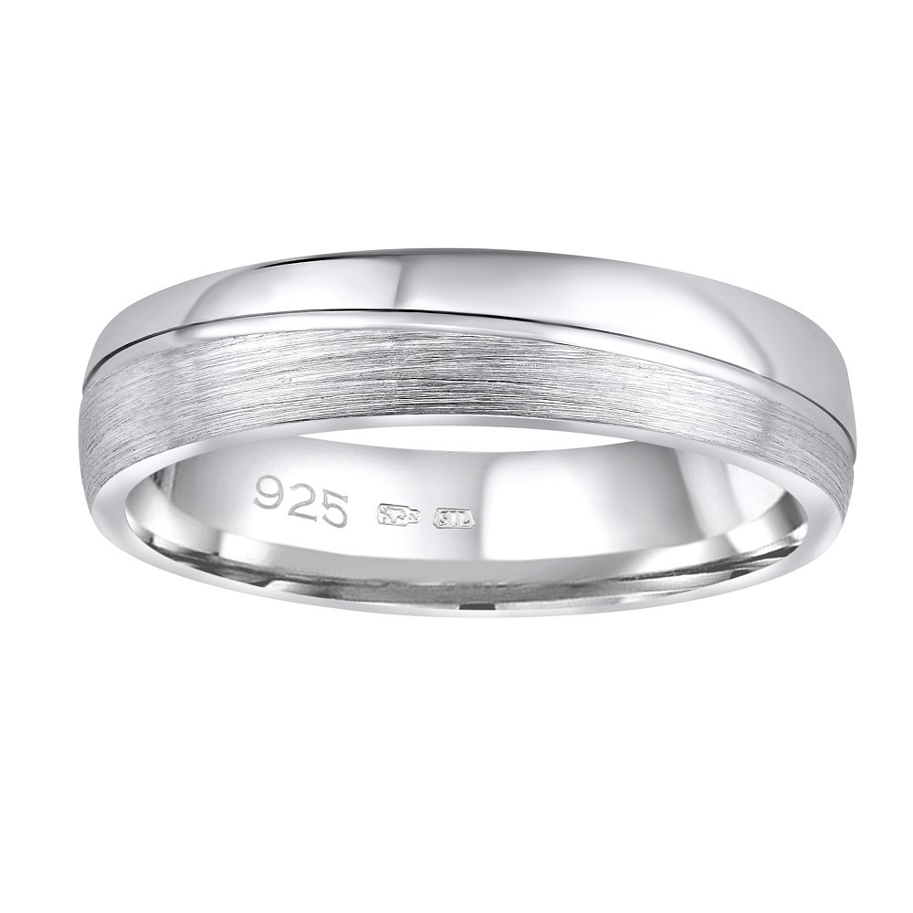 SILVEGO Snubní stříbrný prsten PRESLEY QRZLP012M