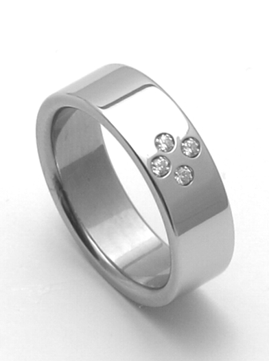 Ocelový snubní prsten RZ06054