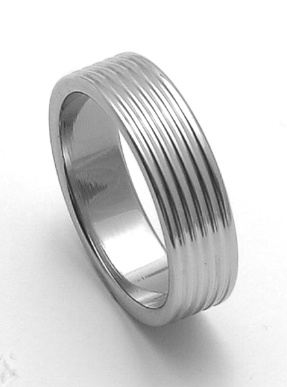 Ocelový snubní prsten RZ06800