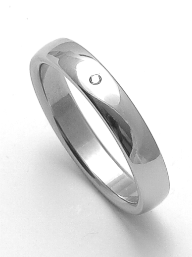 Ocelový snubní prsten RZ14001