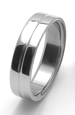 Ocelový snubní prsten RZ86118