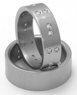 Titanové snubní prsteny STT2900 - pár