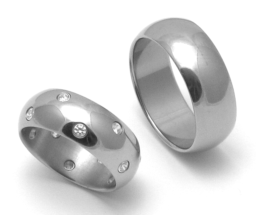 Titanové snubní prsteny STT4400 - pár