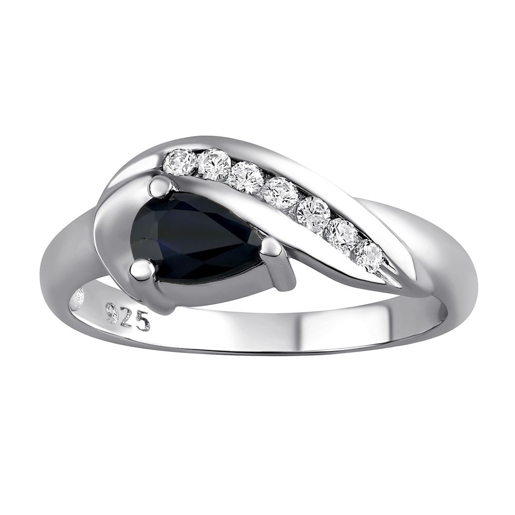 Stříbrný prsten VALERIA se Safírem FNJR0105-SA
