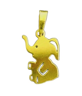 Zlatý přívěsek veselý slon