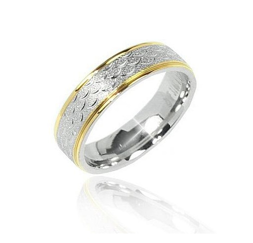 L´AMOUR snubní prsten pro muže a ženy z chirurgické oceli XRG455L
